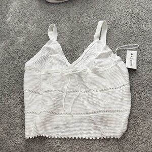 PacSun Ivory Crochet Camisole